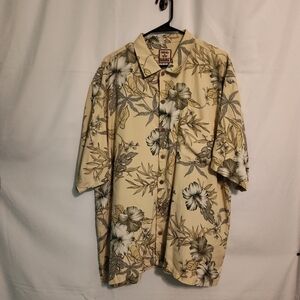 Tommy Bahama button down T-shirt mens Hawaiian style size XL
